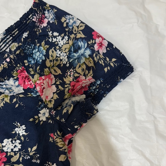 Abercrombie & Fitch Floral Navy Blouse - Picture 4 of 10